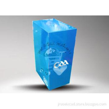 Blue Color / Light Weight Corrugated Dump Bin Display with